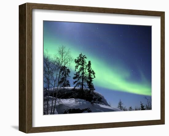 Northern Lights Northwest Territories, March 2008, Canada-Eric Baccega-Framed Photographic Print