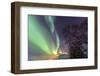 Northern Lights on the Icy Landscape of Svensby, Lyngen Alps, Troms, Lapland, Norway, Scandinavia-Roberto Moiola-Framed Photographic Print