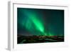 Northern Lights or Aurora Borealis over Mt. Ulfarsfell, Close to Reykjavik, Iceland-Arctic-Images-Framed Photographic Print