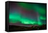 Northern Lights or Aurora Borealis over Mt. Ulfarsfell, Near Reykjavik, Iceland-Arctic-Images-Framed Stretched Canvas