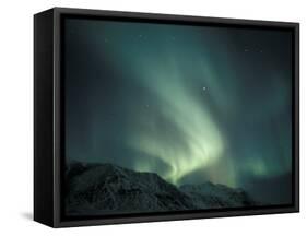 Northern Lights Over Endicott Mountains, Gates of the Arctic National Preserve, Alaska, USA-Hugh Rose-Framed Stretched Canvas