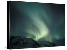 Northern Lights Over Endicott Mountains, Gates of the Arctic National Preserve, Alaska, USA-Hugh Rose-Stretched Canvas