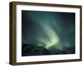 Northern Lights Over Endicott Mountains, Gates of the Arctic National Preserve, Alaska, USA-Hugh Rose-Framed Premium Photographic Print