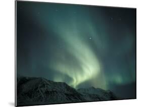 Northern Lights Over Endicott Mountains, Gates of the Arctic National Preserve, Alaska, USA-Hugh Rose-Mounted Premium Photographic Print