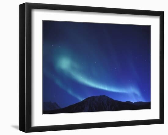 Northern Lights Over Endicott Mountains, Gates of the Arctic National Preserve, Alaska, USA-Hugh Rose-Framed Photographic Print