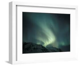 Northern Lights Over Endicott Mountains, Gates of the Arctic National Preserve, Alaska, USA-Hugh Rose-Framed Photographic Print