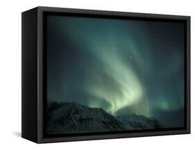 Northern Lights Over Endicott Mountains, Gates of the Arctic National Preserve, Alaska, USA-Hugh Rose-Framed Stretched Canvas