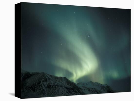 Northern Lights Over Endicott Mountains, Gates of the Arctic National Preserve, Alaska, USA-Hugh Rose-Stretched Canvas