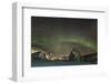 Northern Lights over Port City in Norway in Winter with Stars and Stones in the Foreground-Niki Haselwanter-Framed Photographic Print