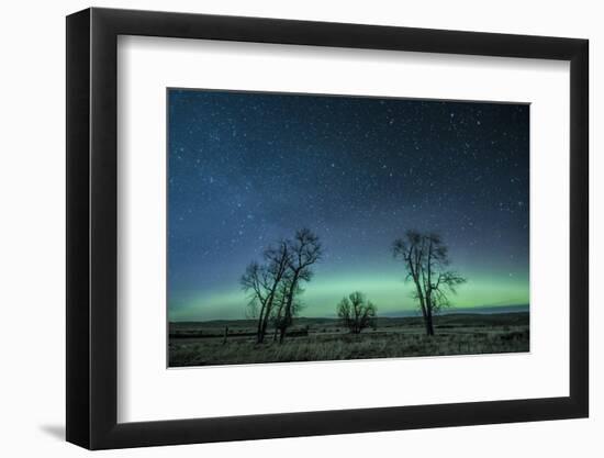 Northern Lights over the High Plains of Montana-Steven Gnam-Framed Photographic Print
