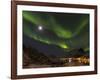 Northern Lights over village Maervoll, island Vestvagoy. Lofoten Islands. Norway-Martin Zwick-Framed Photographic Print