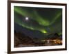 Northern Lights over village Maervoll, island Vestvagoy. Lofoten Islands. Norway-Martin Zwick-Framed Photographic Print