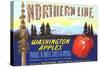 Northern Line Apple Label-null-Stretched Canvas