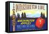 Northern Line Apple Label-null-Framed Stretched Canvas