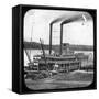 Northern Line Packet Company Paddle Steamer Lake Superior, USA, C1870S-null-Framed Stretched Canvas