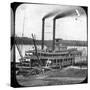 Northern Line Packet Company Paddle Steamer Lake Superior, USA, C1870S-null-Stretched Canvas
