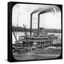 Northern Line Packet Company Paddle Steamer Lake Superior, USA, C1870S-null-Framed Stretched Canvas