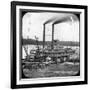 Northern Line Packet Company Paddle Steamer Lake Superior, USA, C1870S-null-Framed Photographic Print