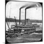 Northern Line Packet Company Paddle Steamer Lake Superior, USA, C1870S-null-Mounted Photographic Print