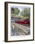 Northern Line Train on It's Way to Kennington Via Charing Cross Emerges Overground from a Tunnel-Raymond Way-Framed Art Print