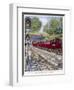 Northern Line Train on It's Way to Kennington Via Charing Cross Emerges Overground from a Tunnel-Raymond Way-Framed Art Print