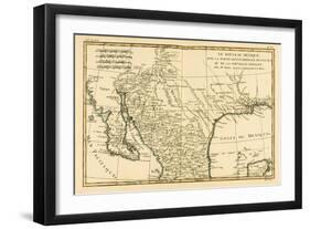 Northern Mexico, from 'Atlas De Toutes Les Parties Connues Du Globe Terrestre' by Guillaume…-Charles Marie Rigobert Bonne-Framed Giclee Print