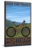 Northern Michigan - Ride the Trails-Lantern Press-Stretched Canvas