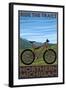 Northern Michigan - Ride the Trails-Lantern Press-Framed Art Print