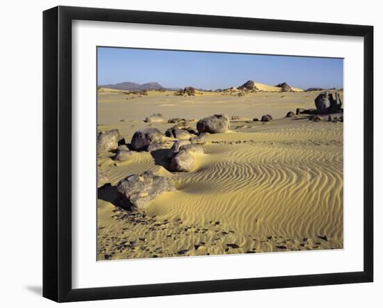 Northern or Libyan Desert in Northwest Sudan Is an Easterly Extension of the Great Sahara Desert-Nigel Pavitt-Framed Photographic Print