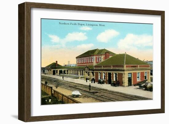 Northern Pacific Depot, Livingston-null-Framed Art Print