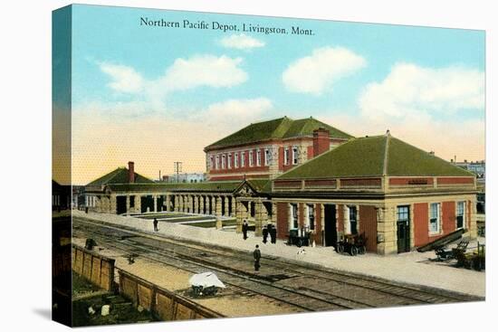 Northern Pacific Depot, Livingston-null-Stretched Canvas