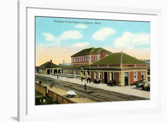 Northern Pacific Depot, Livingston-null-Framed Art Print