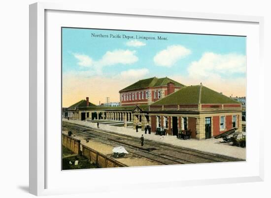 Northern Pacific Depot, Livingston-null-Framed Art Print