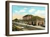 Northern Pacific Depot, Livingston-null-Framed Premium Giclee Print