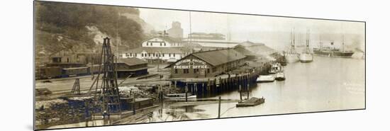 Northern Pacific Dock, Circa 1912-B.L. Aldrich-Mounted Premium Giclee Print