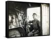 Northern Pacific - Engineer, Circa 1909-null-Framed Stretched Canvas