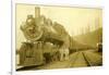 Northern Pacific Locomotive, Point Defiance, Tacoma, WA, ca. 1914-null-Framed Giclee Print