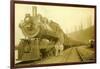 Northern Pacific Locomotive, Point Defiance, Tacoma, WA, ca. 1914-null-Framed Giclee Print