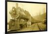 Northern Pacific Locomotive, Point Defiance, Tacoma, WA, ca. 1914-null-Framed Giclee Print