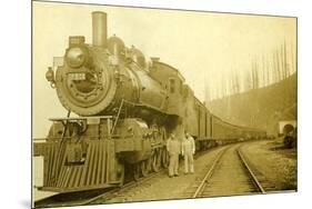 Northern Pacific Locomotive, Point Defiance, Tacoma, WA, ca. 1914-null-Mounted Giclee Print