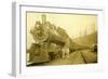 Northern Pacific Locomotive, Point Defiance, Tacoma, WA, ca. 1914-null-Framed Premium Giclee Print