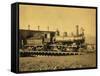 Northern Pacific Railroad Locomotive 162-null-Framed Stretched Canvas