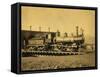 Northern Pacific Railroad Locomotive 162-null-Framed Stretched Canvas