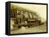 Northern Pacific Railway Locomotive No. 1617 at Pasco, Wa-null-Framed Stretched Canvas