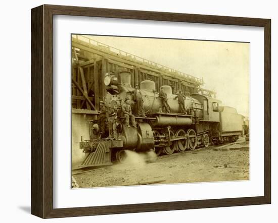 Northern Pacific Railway Locomotive No. 1617 at Pasco, Wa-null-Framed Photographic Print