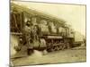 Northern Pacific Railway Locomotive No. 1617 at Pasco, Wa-null-Mounted Photographic Print