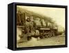 Northern Pacific Railway Locomotive No. 1617 at Pasco, Wa-null-Framed Stretched Canvas