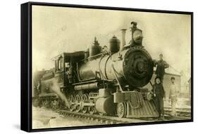 Northern Pacific Railway Locomotive No. 2, Ellensburg, Wa, 1904-null-Framed Stretched Canvas