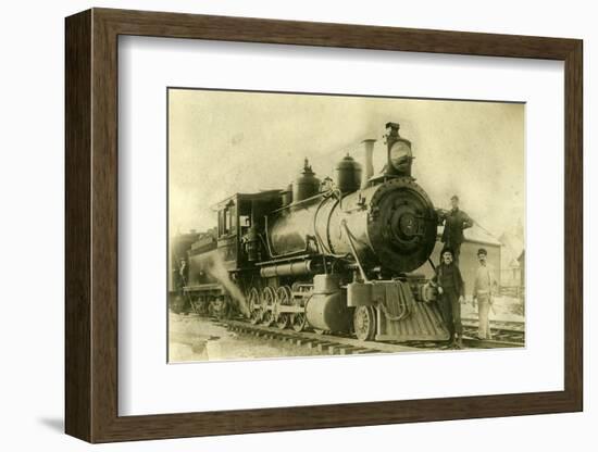 Northern Pacific Railway Locomotive No. 2, Ellensburg, Wa, 1904-null-Framed Photographic Print