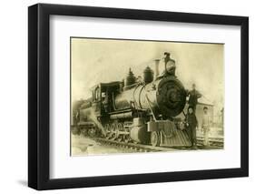 Northern Pacific Railway Locomotive No. 2, Ellensburg, Wa, 1904-null-Framed Photographic Print